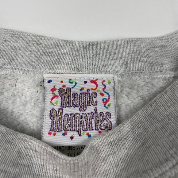 Vintage Christmas Tis The Season Candy Cane Gray Crewneck Sweatshirt Size XL - Picture 7 of 8